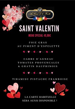 Menu saint Valentin