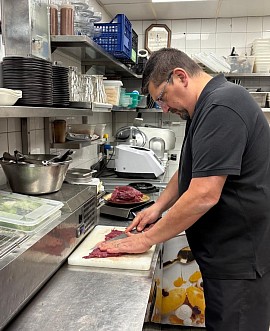 Le chef en cuisine
